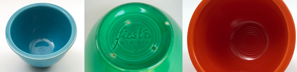 how to identify fiestaware rings vintage old bowls