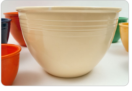 vintage fiesta number six sized mixing bowl