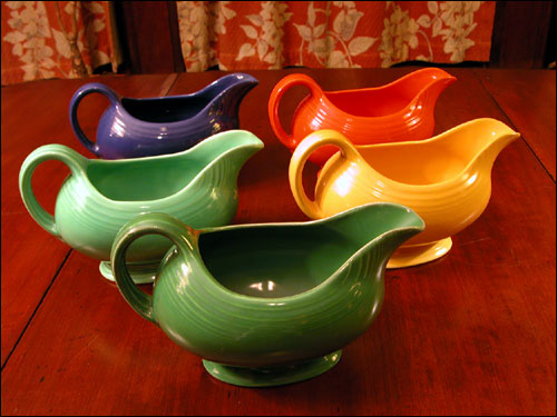 Vintage Fiestaware sauce boat