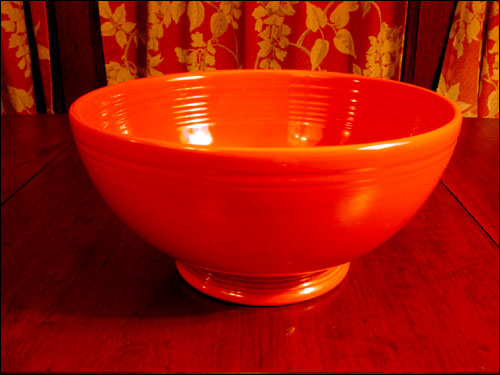 Vintage Fiesta footed salad bowl