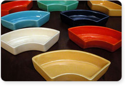 vintage fiesta relish tray side inserts