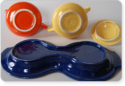 vintage fiesta promotional 1940s campaign figure 8 tray set
