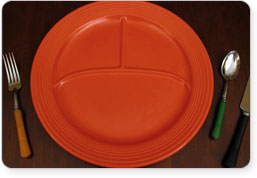 Rare First Discontinued Fiestaware Piece: Radioactive Red 12" Divided Plate